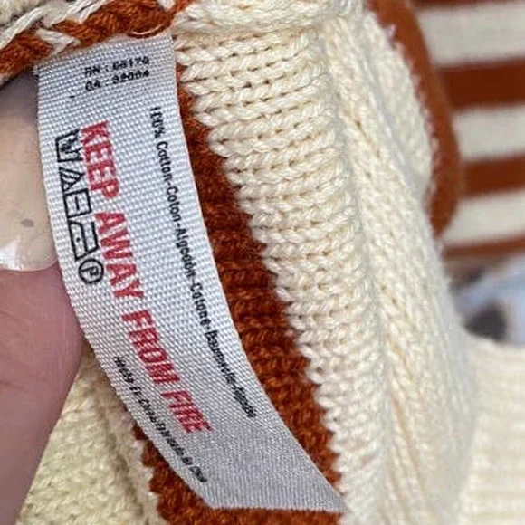 Free People Beach Pure Cotton Knit Nautical Striped Oversided Tunic Sweater - Picture 7 of 11